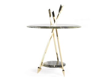 SAGITTA - Round marble side table by ETRO Home Interiors - view 3